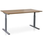 Start Pintado rechthoekbureau 120 x 80 cm met havanna blad en aluminium poten