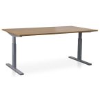 Start Pintado rechthoekbureau 200 x 100 met havanna bald en aluminium poten