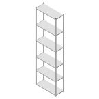 GS3 Magazijnstelling 6 etages, beginsectie
