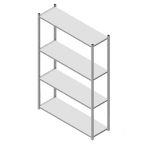 GS3 Magazijnstelling 4 etages, beginsectie