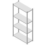 GS3 Magazijnstelling 4 etages, beginsectie