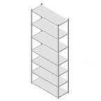 GS3 Magazijnstelling 7 etages, beginsectie