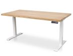 Zit sta bureau elektrisch Lineaflex MRC PRO massief eiken blad 160x80 cm