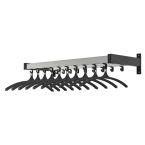 Wandgarderobe 19 haken met hoedenrek