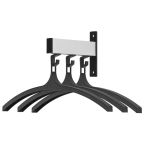 Wandgarderobe 3 kledinghangers
