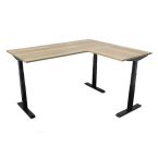 Zit sta bureau elektrisch Lineaflex MRC PRO Hoek 200x80 / 60x120 cm