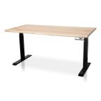 Zit sta bureau elektrisch Lineaflex MRC PRO massief eiken boomstam blad 160x80cm