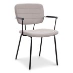 Stoel power 4 poots frame met armleggers en 5 cm dik bekleed