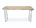 Zit sta bureau elektrisch Lineaflex MRC PRO Solid massief eiken boomstam blad 160x80 cm