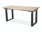 Zit sta bureau elektrisch Lineaflex MRC PRO Solid massief eiken boomstam blad 140x80 cm