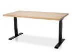 Zit sta bureau elektrisch Lineaflex MRC PRO massief eiken blad 180x90 cm