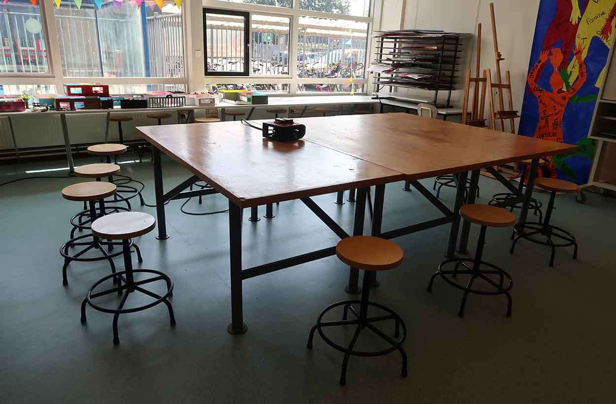 ROC Landstede Harderwijk creatief klaslokaal inrichting