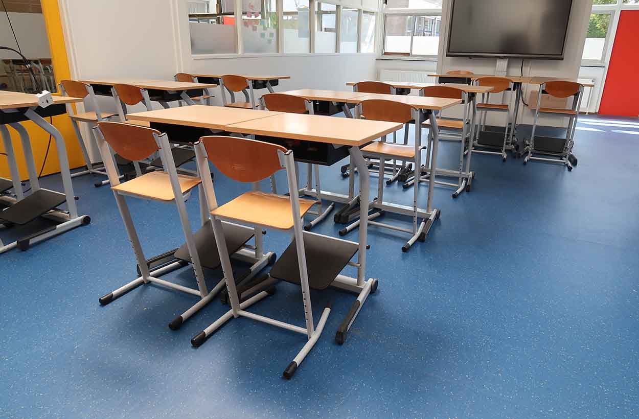 ROC Landstede Harderwijk ergonomisch klaslokaal inrichting